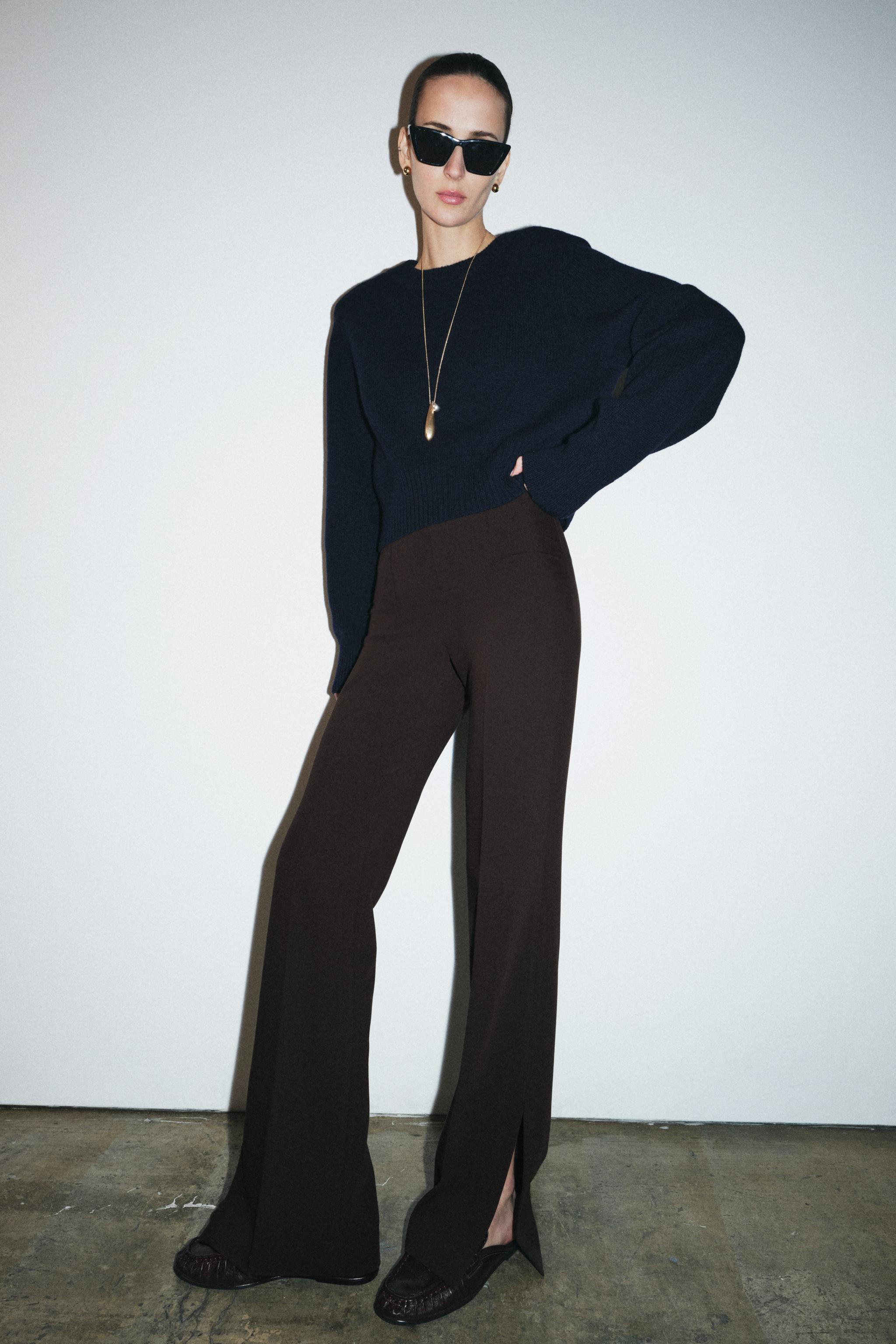 ZW COLLECTION FLARE PANTS WITH VENTS